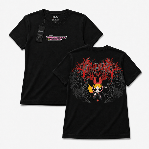 Polera ANIME - Crimson Riot - vista frontal y espalda