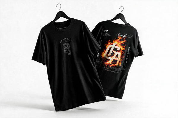 Polera Fire Monogram - Irongrind - Regular - colgada cruzada - vista adicional