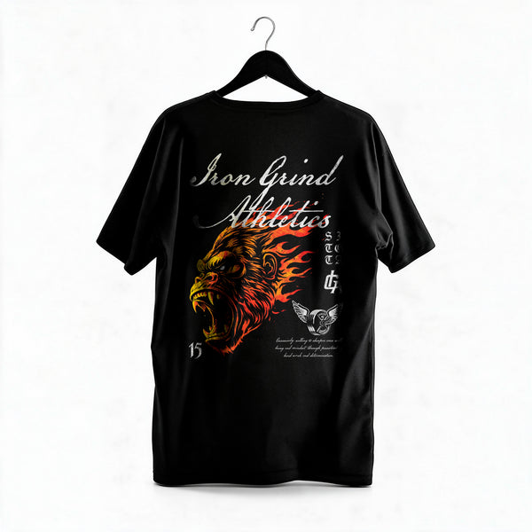 Polera Flaming Gorilla - Irongrind - Regular - colgada espalda