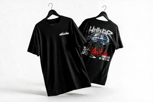 Polera Burning Heart - Hellstar - Regular - colgada cruzada - vista adicional