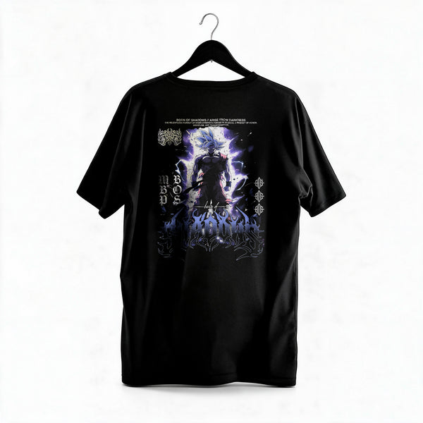 Polera Goku Ultra Instinct - Dragon Ball Z - Regular - colgada espalda