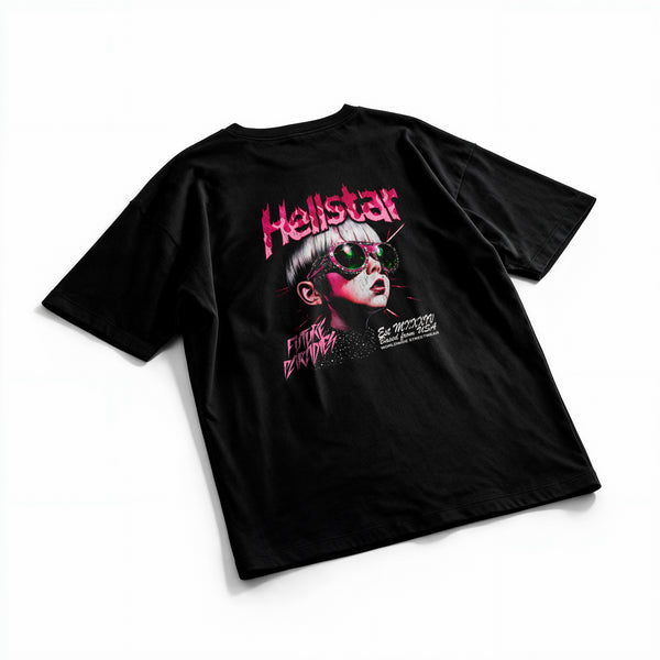 Polera Pink Shades - Hellstar - Oversize - flatlay espalda