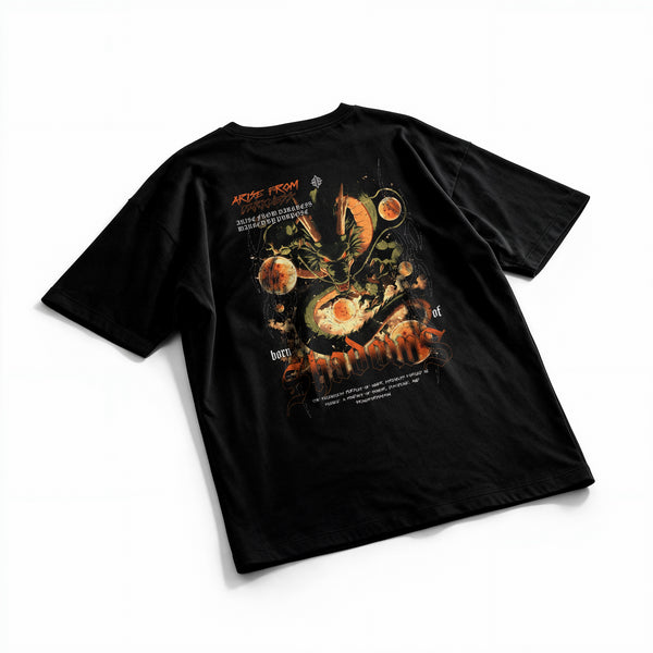 Polera Shenlong - Dragon Ball Z - Oversize - flatlay espalda
