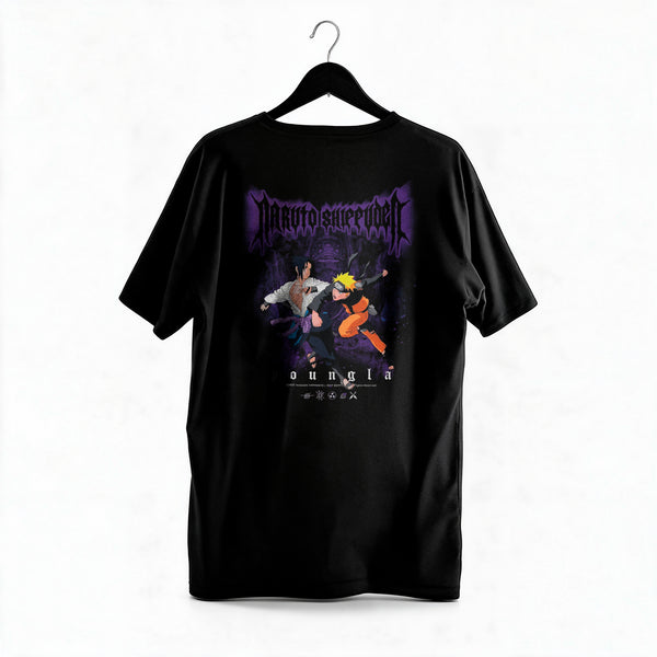 Polera Naruto vs Sasuke - Naruto Shippuden - Regular - colgada espalda