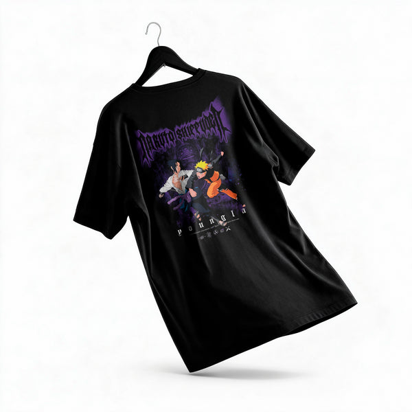 Polera Naruto vs Sasuke - Naruto Shippuden - Oversize - espalda - vista adicional