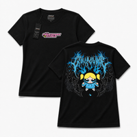 Polera ANIME - Blue Voltage - vista frontal y espalda