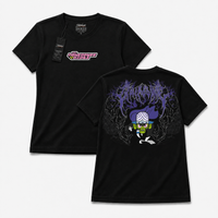 Polera ANIME - Violet Shadow - vista frontal y espalda