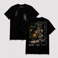 Polera IRON PR - Emerald Guardian, vista frontal y espalda