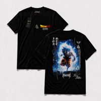 Polera SizeLux DBZ regular 05, vista frontal y espalda