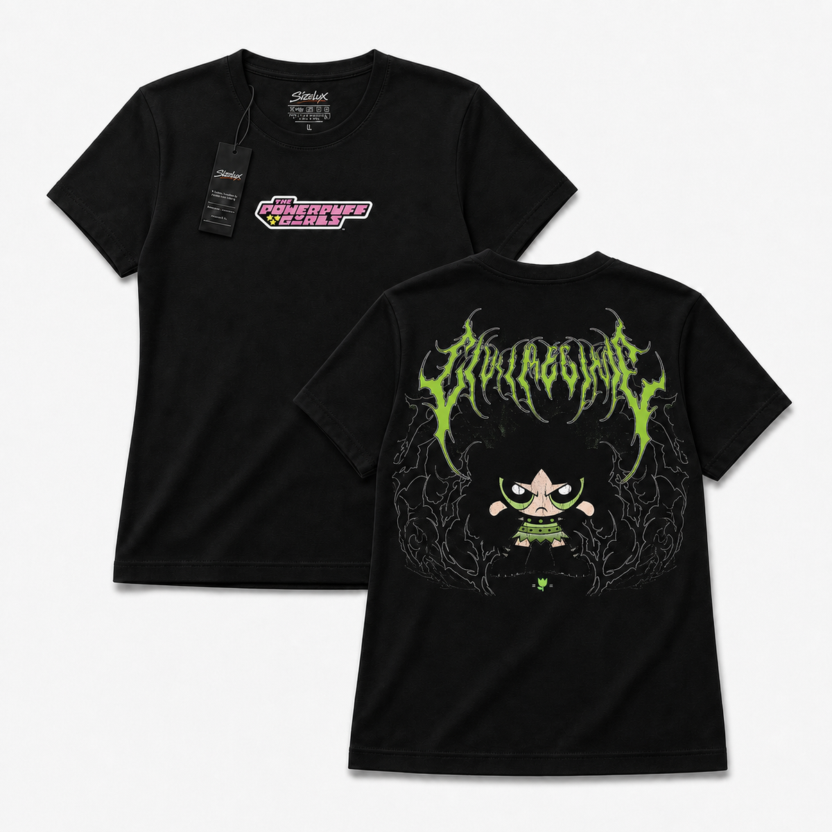 Polera ANIME - Toxic Fury - vista frontal y espalda