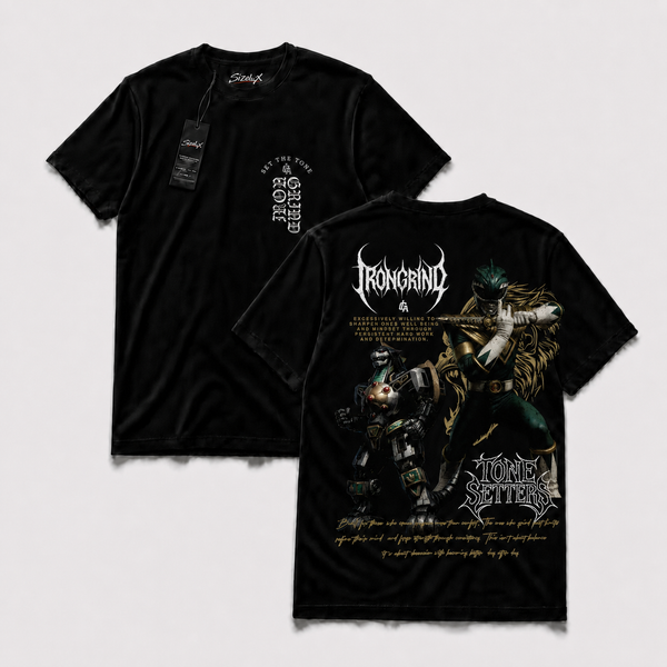 Polera IRON PR - Dragon Vanguard, vista frontal y espalda