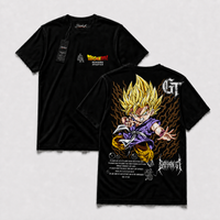 Polera SizeLux DBZ regular 12, vista frontal y espalda