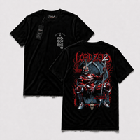 Polera IRON PR - Crimson Overlord, vista frontal y espalda