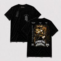 Polera IRON PR - Golden Sentinel, vista frontal y espalda