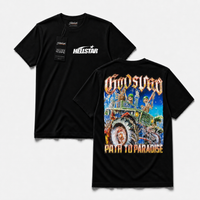 Polera Hell GYM - Skeleton Truck Ride, vista frontal y espalda