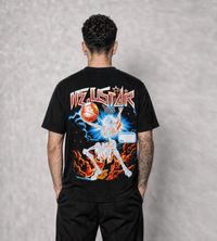 Polera Hell GYM - Skeleton Basketball, modelo espalda