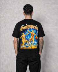 Polera Hell GYM - Golden Basketball, modelo espalda
