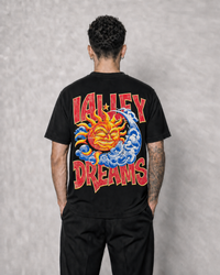 Polera Hell GYM - Sun and Wave, modelo espalda