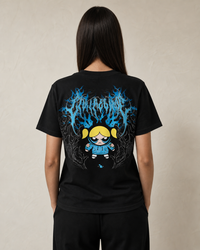 Polera ANIME - Blue Voltage - modelo espalda
