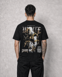 Polera IRON PR - White Lightning, modelo espalda