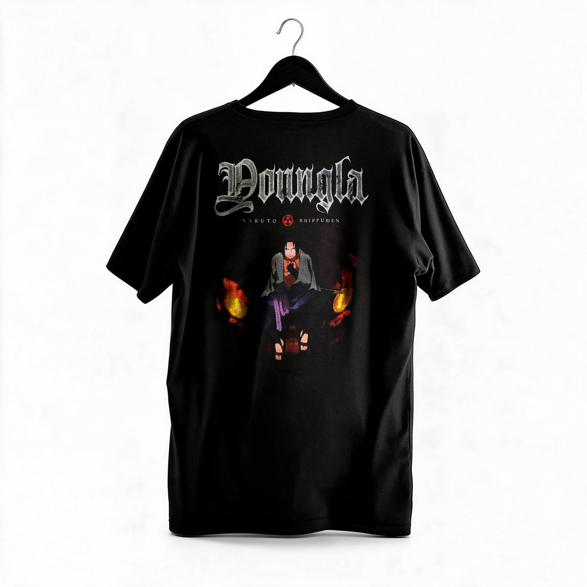 Polera Sasuke - Naruto Shippuden - Regular - colgada espalda