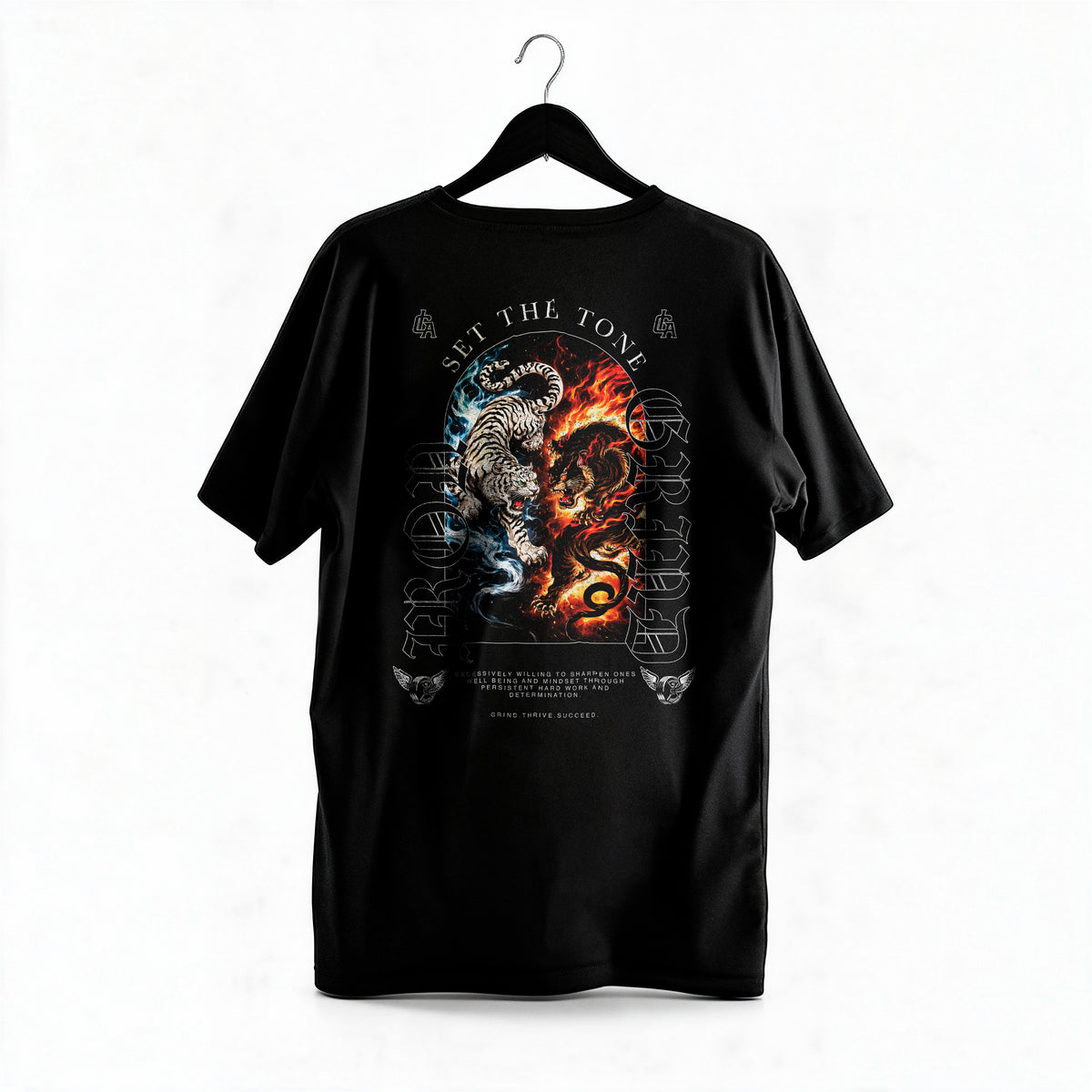 Polera Fire Ice Tigers - Irongrind - Regular - colgada espalda