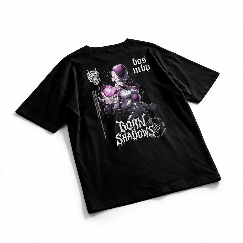 Polera Freezer - Dragon Ball Z - Oversize - flatlay espalda
