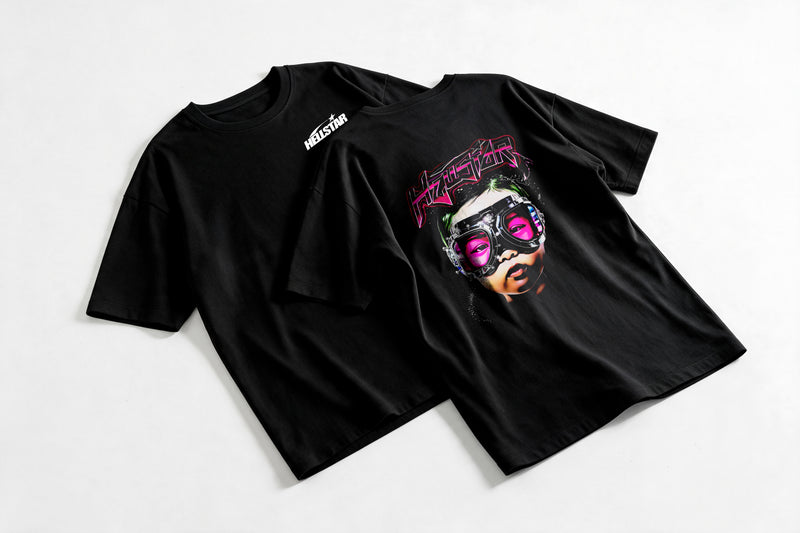 Polera Goggle - Hellstar - Oversize - flatlay par