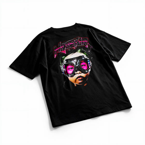 Polera Goggle - Hellstar - Oversize - flatlay espalda