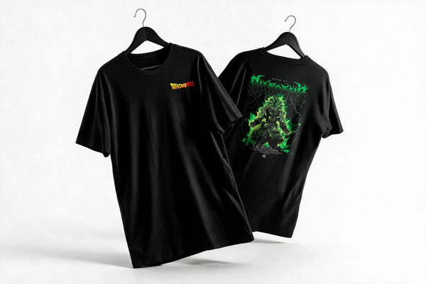 Polera Broly - Dragon Ball Z - Regular - colgada cruzada - vista adicional