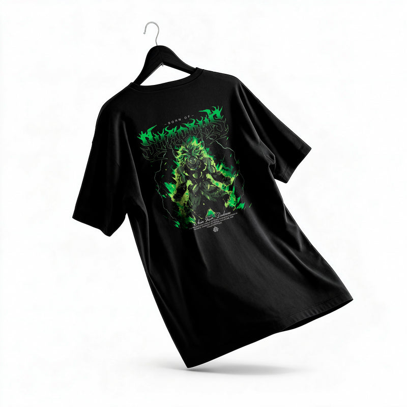 Polera Broly - Dragon Ball Z - Oversize - espalda