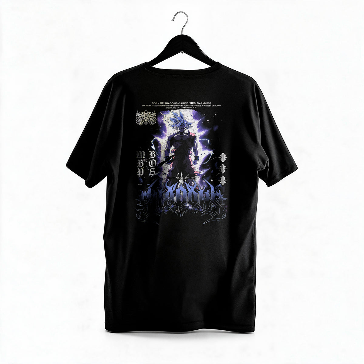 Polera Goku Ultra Instinct - Dragon Ball Z - Regular - colgada espalda