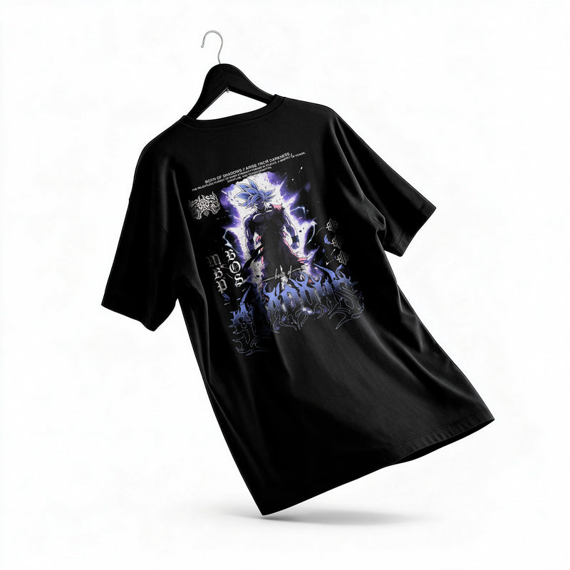 Polera Goku Ultra Instinct - Dragon Ball Z - Oversize - espalda