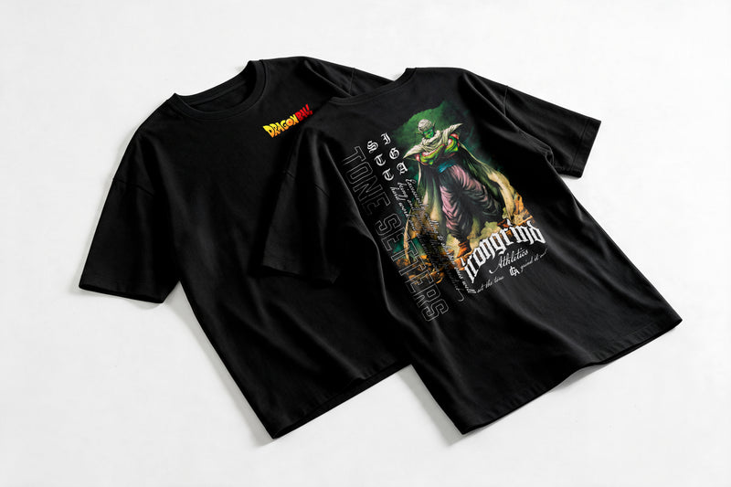 Polera Piccolo - Dragon Ball Z - Oversize - flatlay par