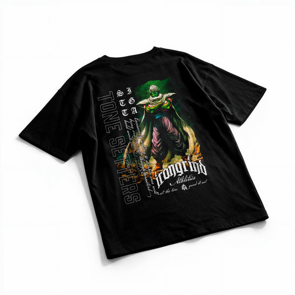 Polera Piccolo - Dragon Ball Z - Oversize - flatlay espalda