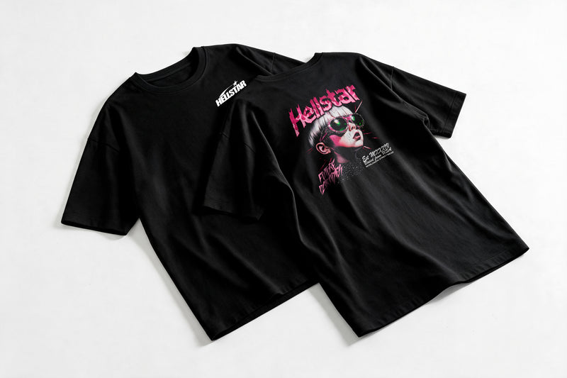 Polera Pink Shades - Hellstar - Oversize - flatlay par