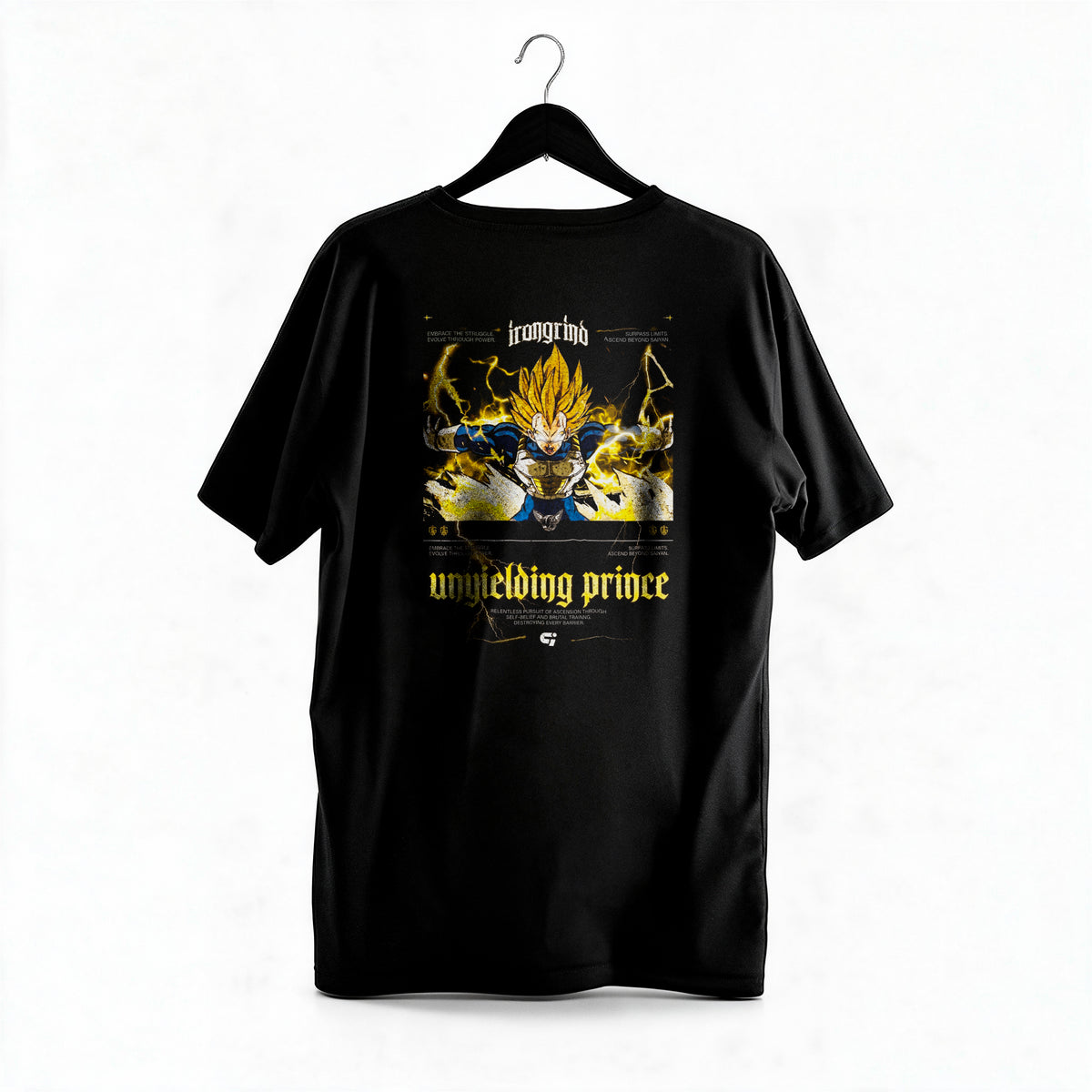 Polera Vegeta - Dragon Ball Z - Regular - colgada espalda
