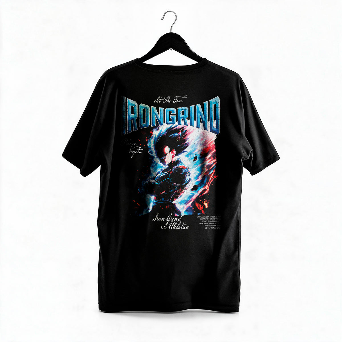 Polera Vegeta Ultra Ego - Dragon Ball Super - Regular - colgada espalda