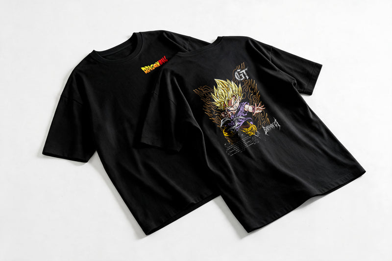 Polera Goku GT - Dragon Ball GT - Oversize - flatlay par