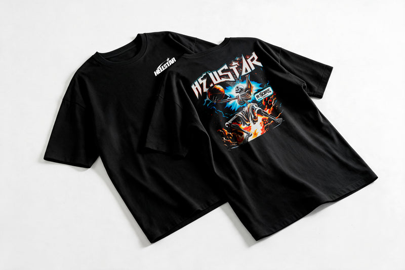 Polera Skeleton Baller - Hellstar - Oversize - flatlay par