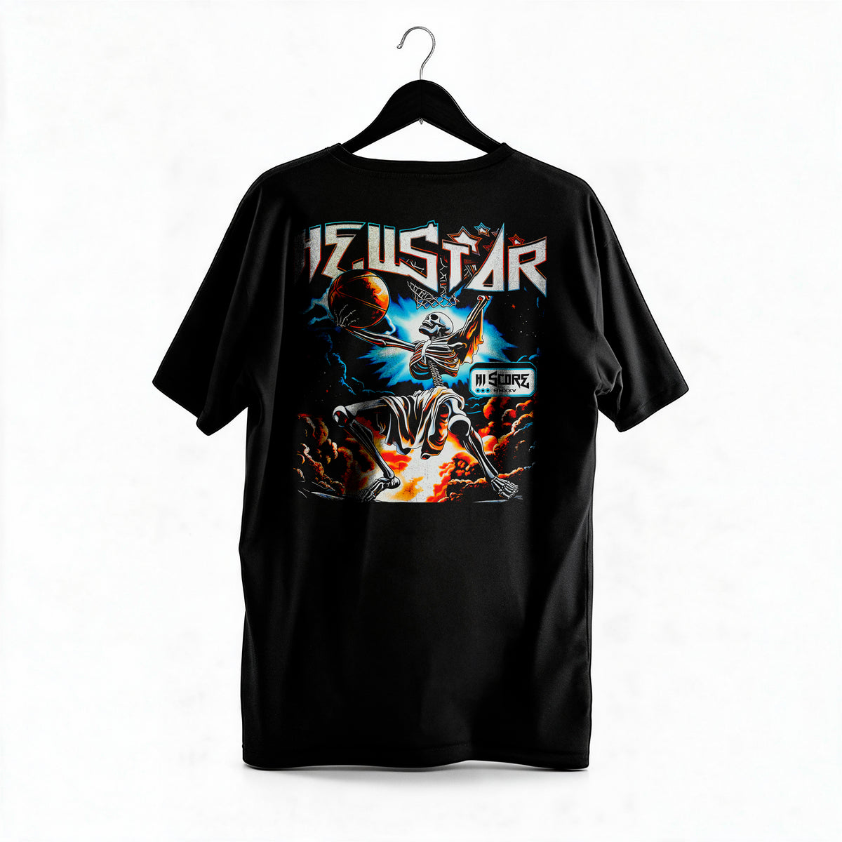 Polera Skeleton Baller - Hellstar - Regular - colgada espalda