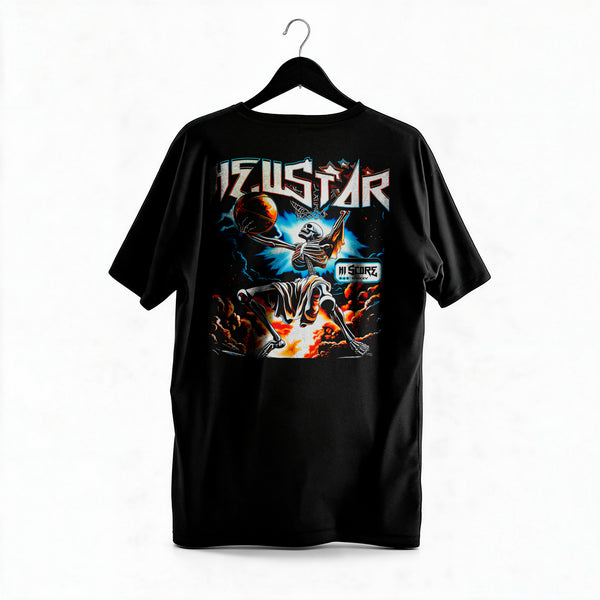 Polera Skeleton Baller - Hellstar - Regular - colgada espalda