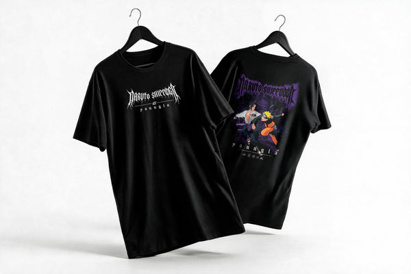 Polera Naruto vs Sasuke - Naruto Shippuden - Regular - colgada cruzada - vista adicional