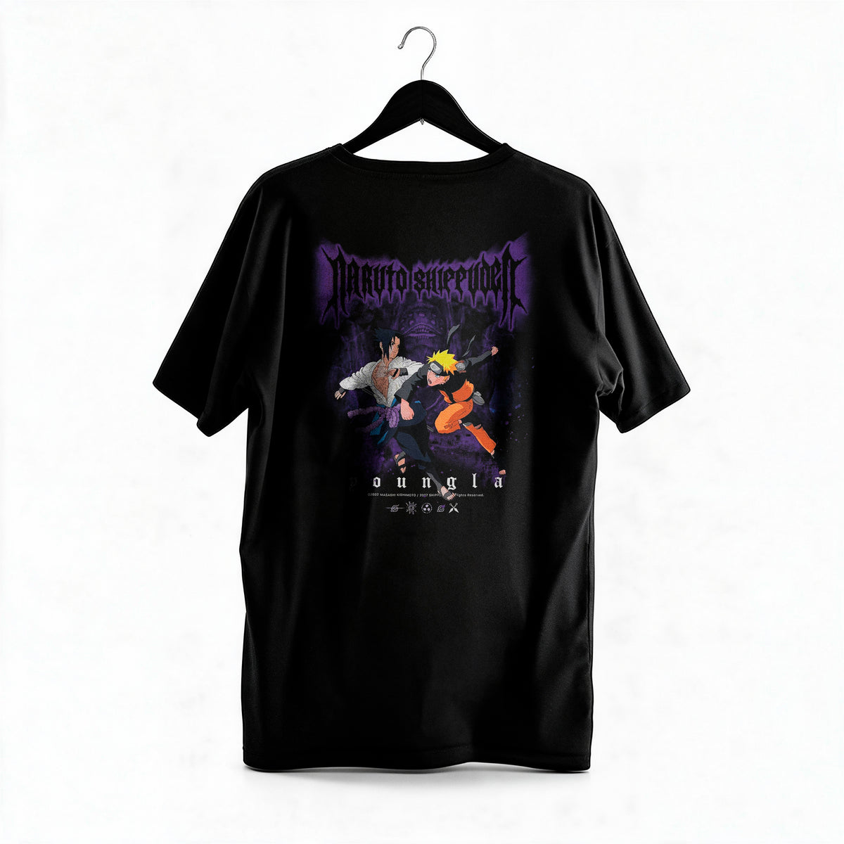 Polera Naruto vs Sasuke - Naruto Shippuden - Regular - colgada espalda