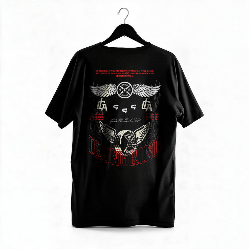 Polera Winged Crest - Irongrind - Regular - colgada espalda