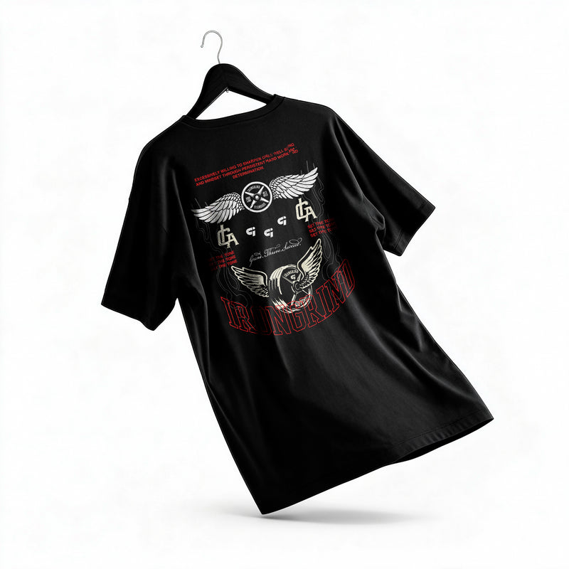 Polera Winged Crest - Irongrind - Oversize - espalda